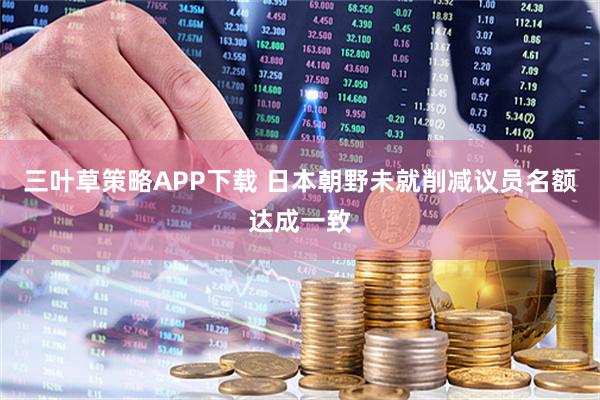 三叶草策略APP下载 日本朝野未就削减议员名额达成一致